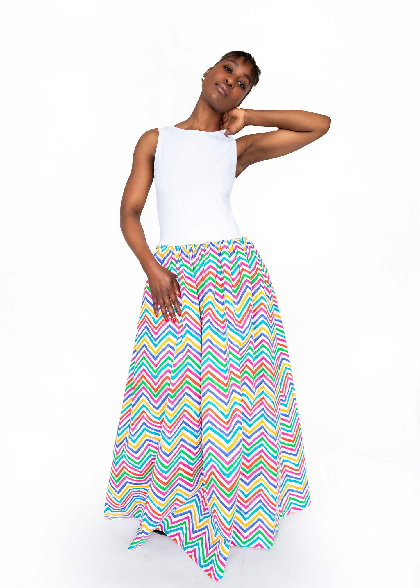 Dragonfly - Rainbow Long Dress